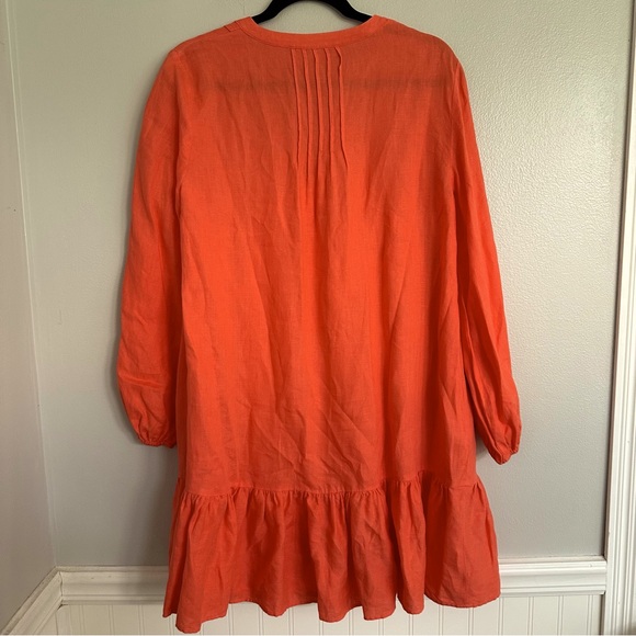 Boden Tiered Linen Mini Dress size 8 - Picture 7 of 9